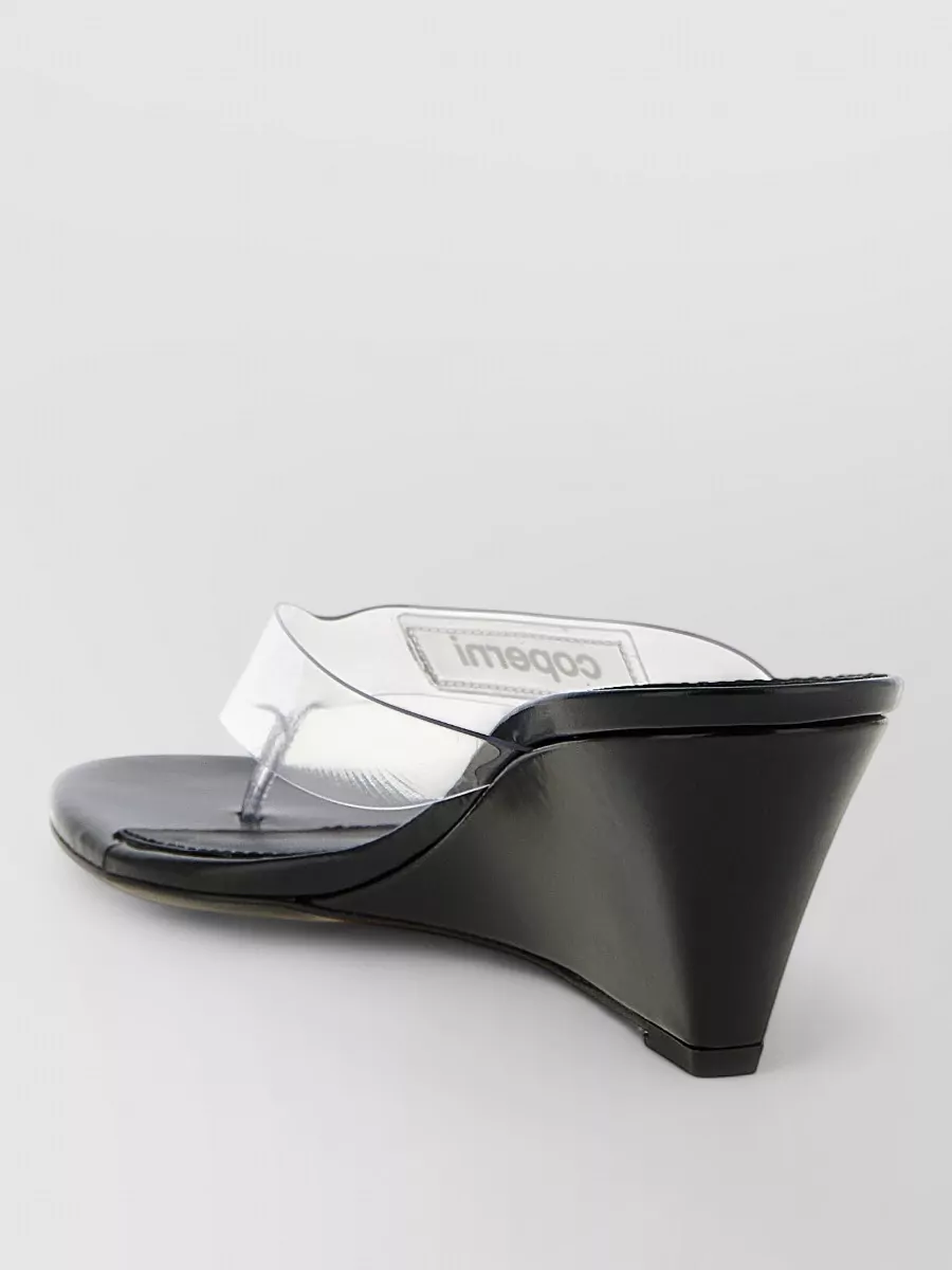 Coperni Pvc Wedge Thong Sandals