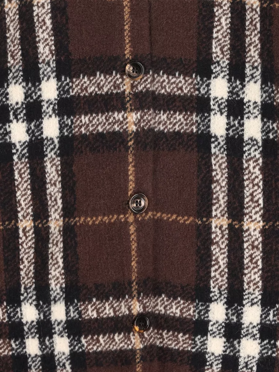 Burberry Cashmere Check Overshirt Jacket