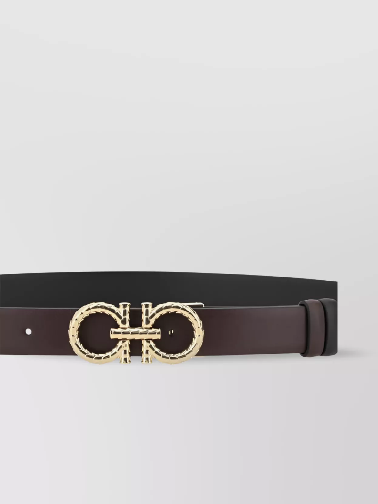 Ferragamo Adjustable Length Reversible Leather Belt