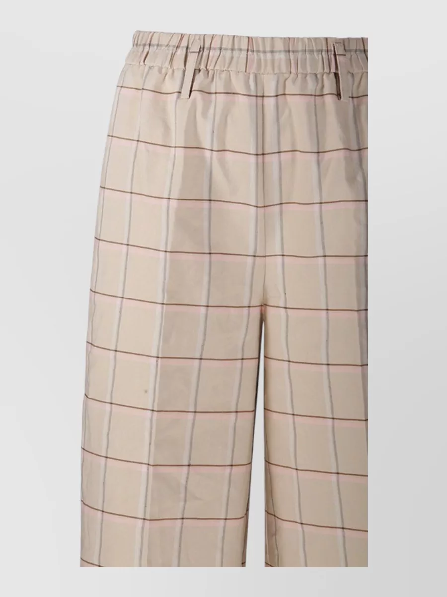 Forte Forte checked elasticated loose pyjama trousers