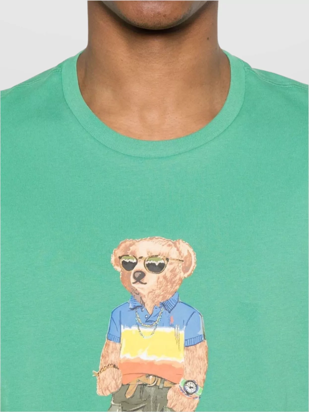 Polo Ralph Lauren Bear Crewneck Graphic Print T-Shirt