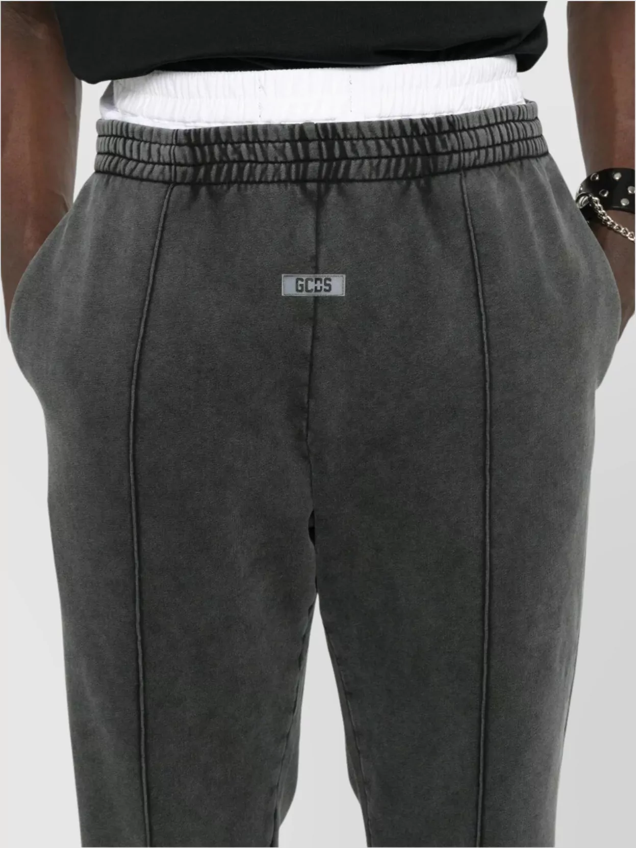Gcds Sweatpants Bleached Seam Detailing