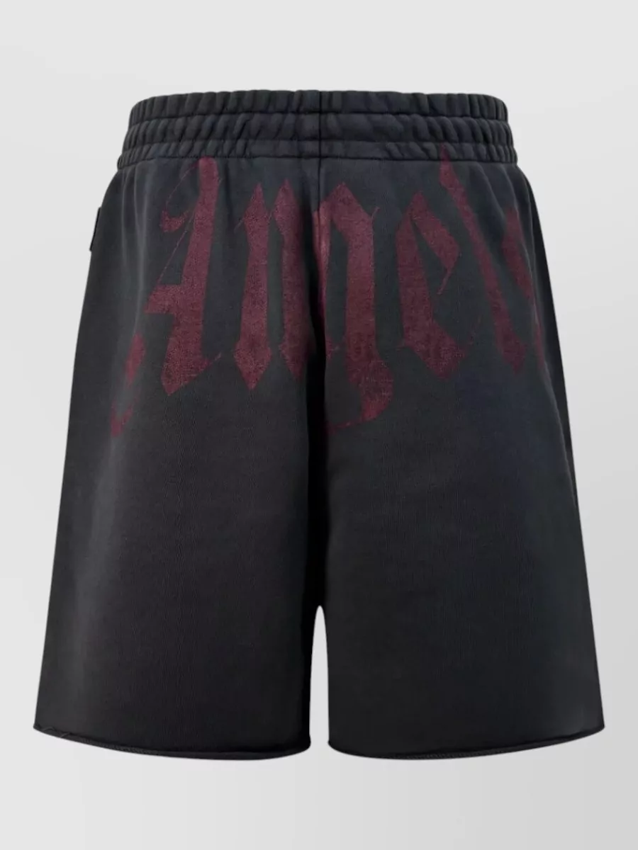 Palm Angels Cotton Logo Sweat Shorts