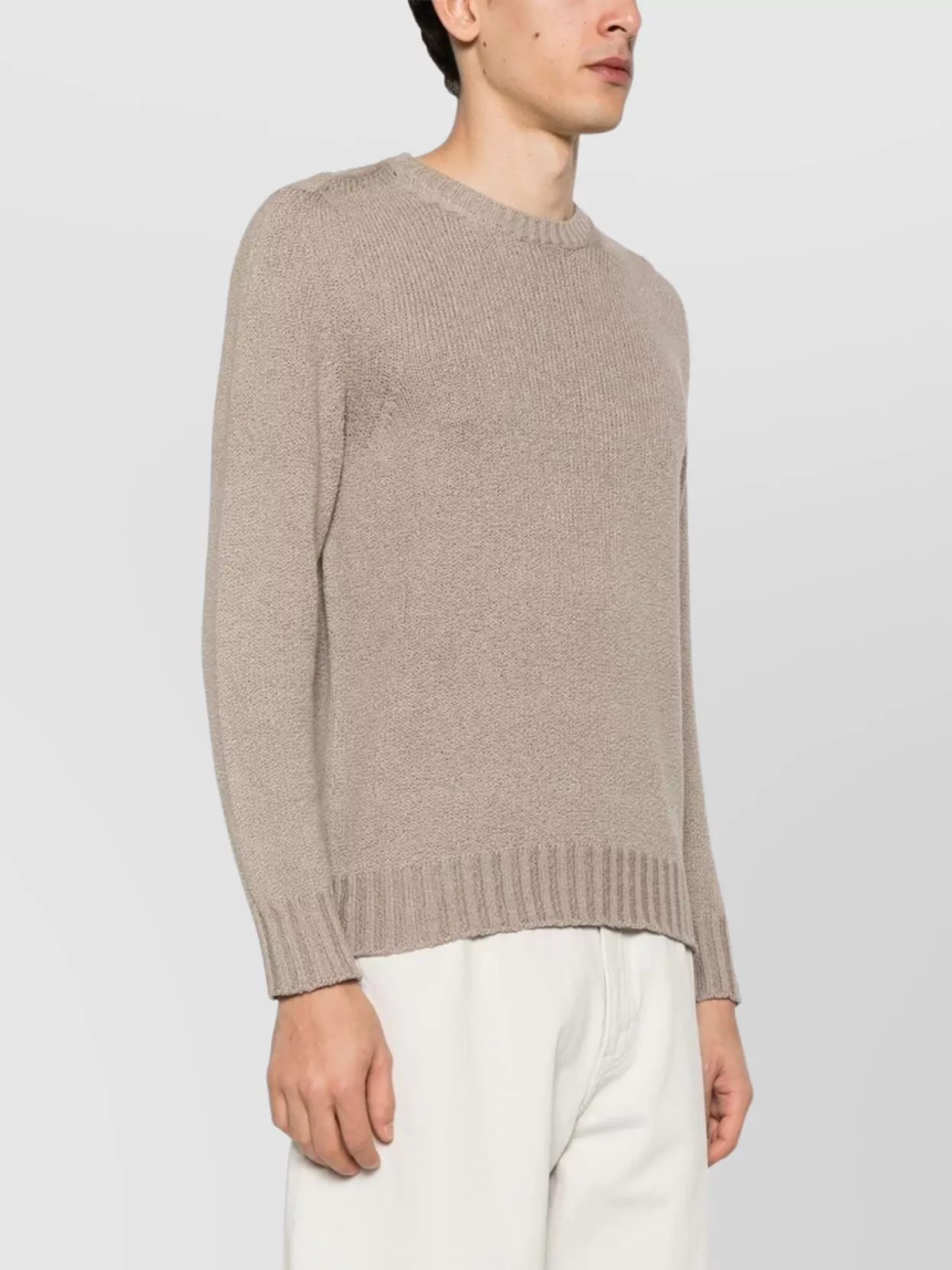 Drumohr Crew Neck Knitted Sweater In Pink