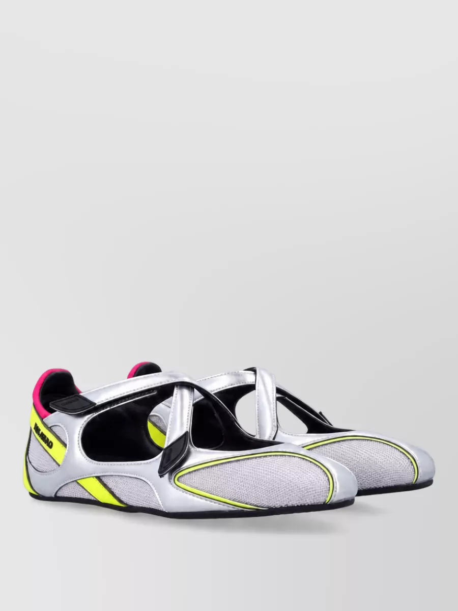 The Attico mesh slip-on sneakers