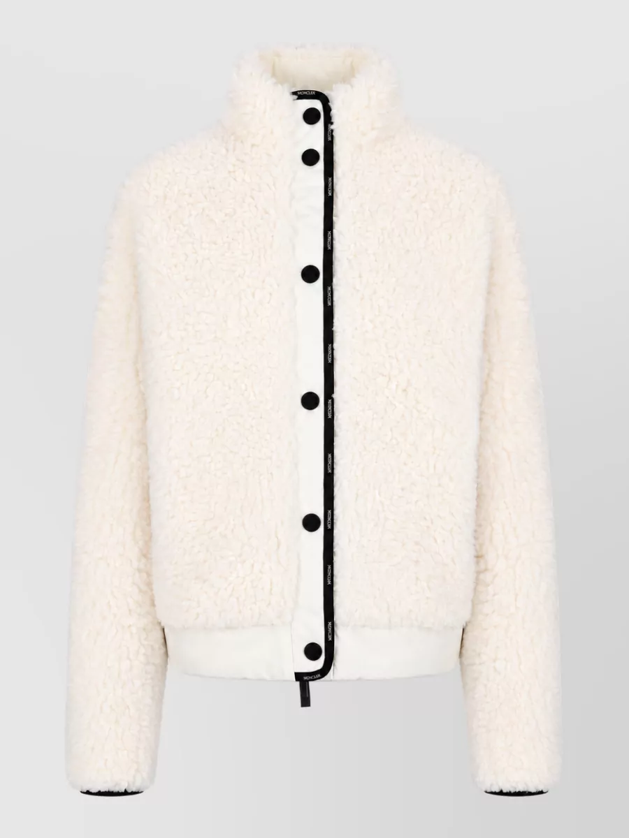 Moncler faux fur zip up jacket