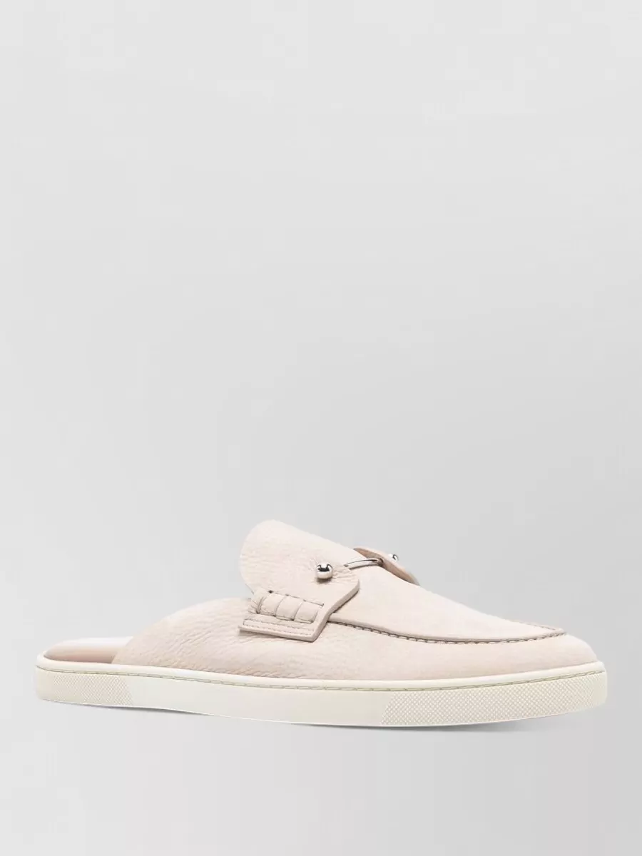Christian Louboutin Leather Slip-On Loafers