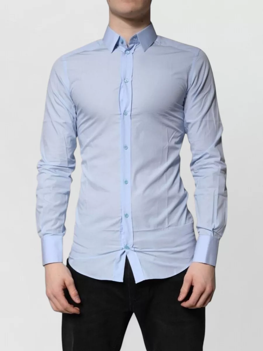 Dolce&Gabbana Cotton slim-fit long-sleeve shirt