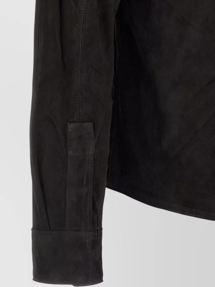 Giorgio Brato Suede Leather Shirt Jacket