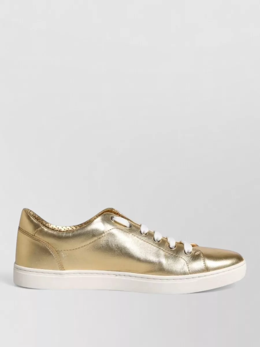 Dolce&Gabbana Leather Lace-Up Sneakers
