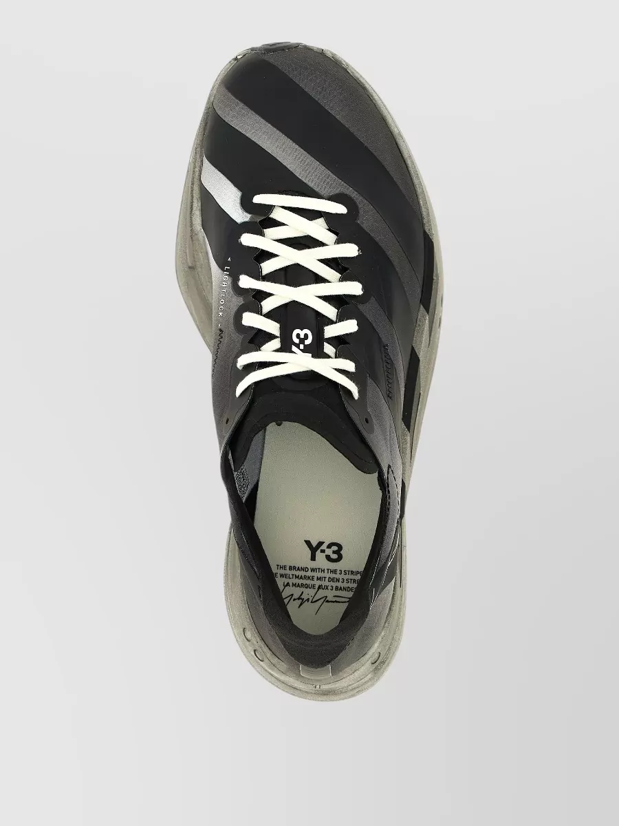 Y-3 Striped Low-Top Sneakers