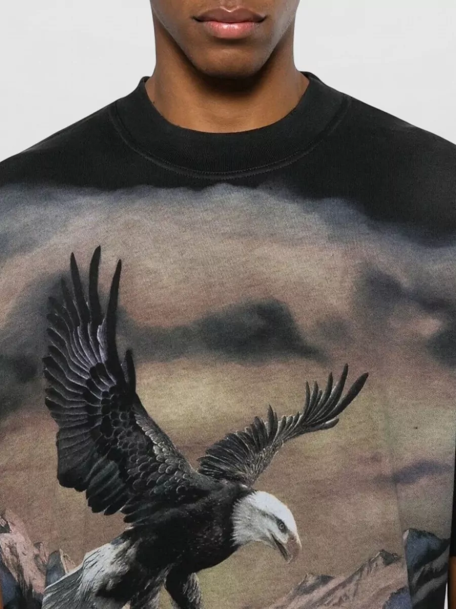 Represent Eagle Graphic Crew Neck T-Shirt