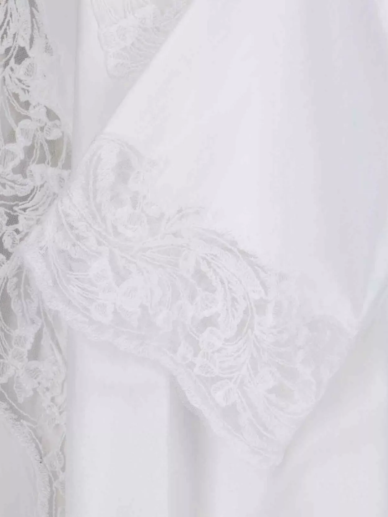 Ermanno Scervino Lace V-Neckline Sheer Tie Front Dress