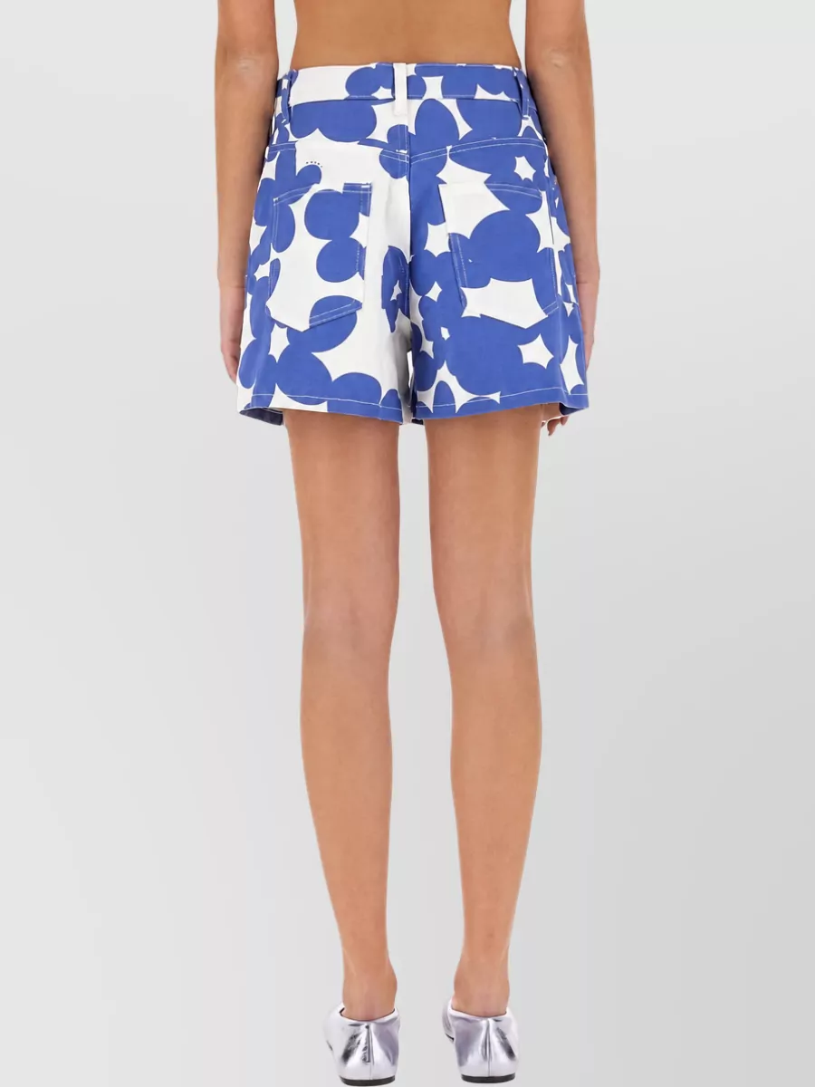 Marni Floral-Print Tailored Shorts