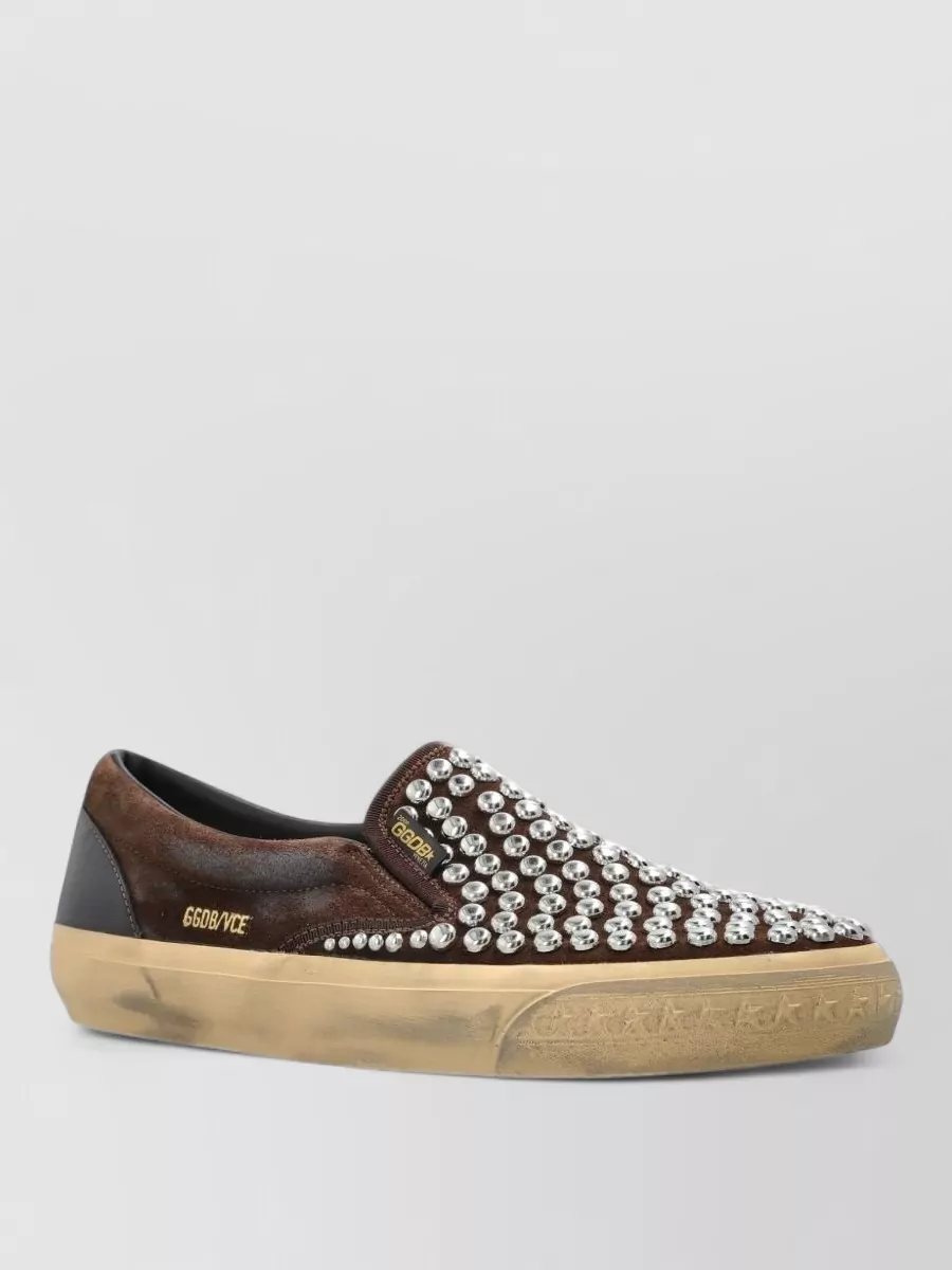 Golden Goose studded leather loafers
