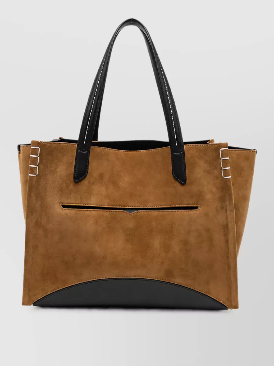 JW Anderson loafer bag suede and leather tote bag