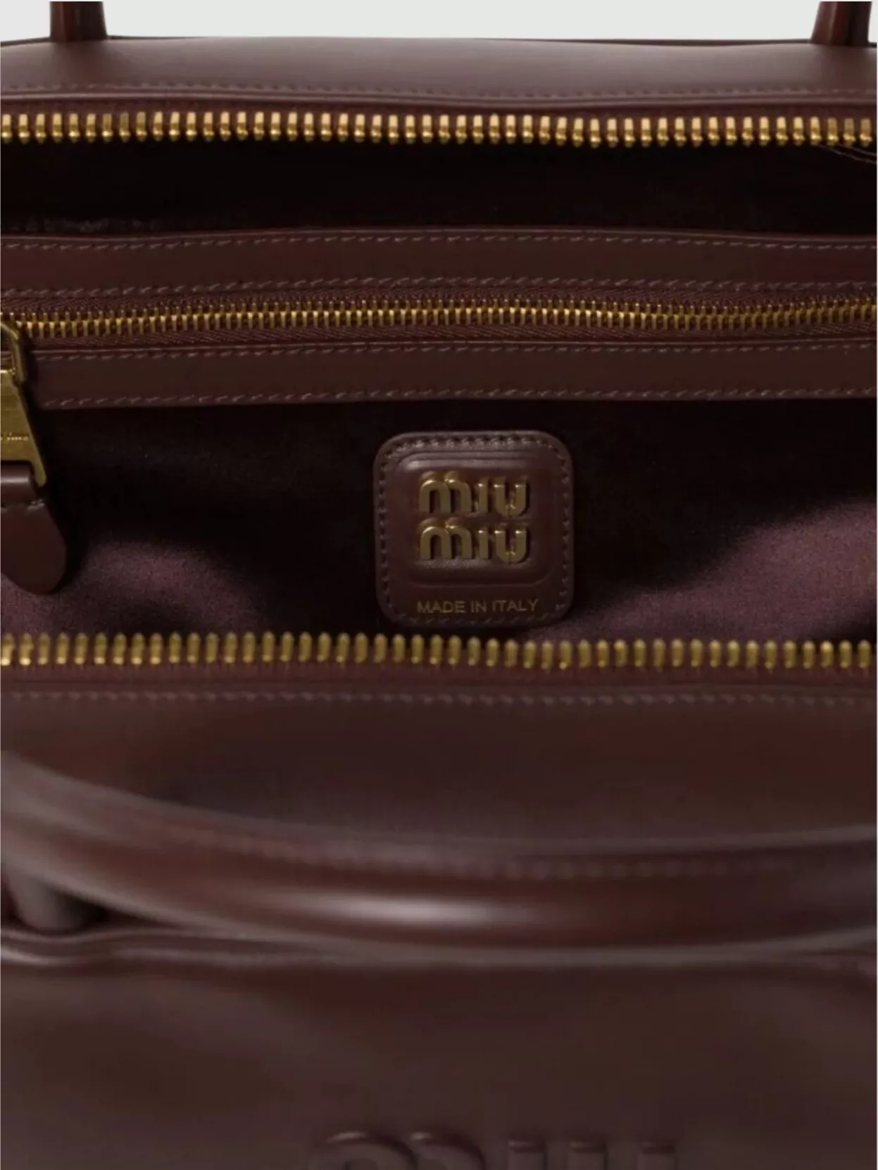 Miu Miu Rectangular Top Handles Tote Bag