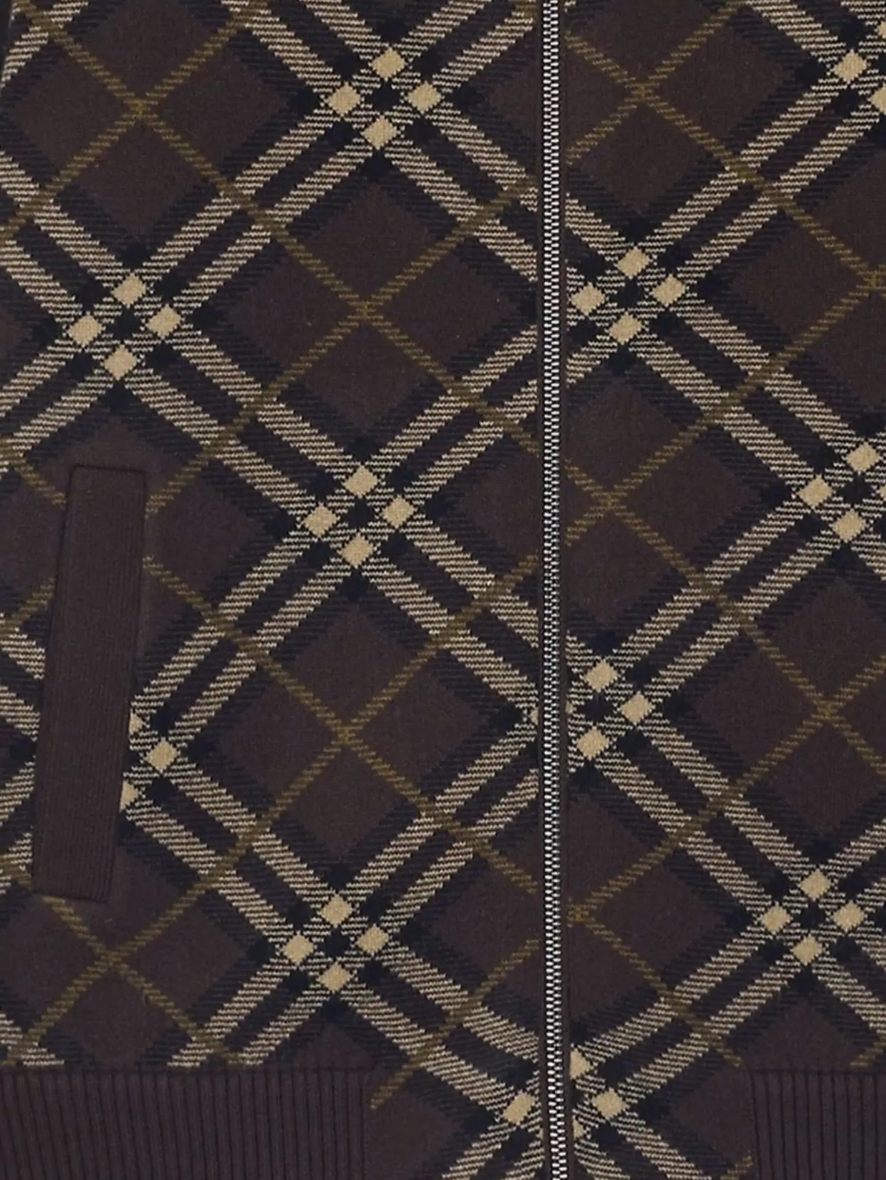 Burberry Patterned Wool And Cashmere Cardigan