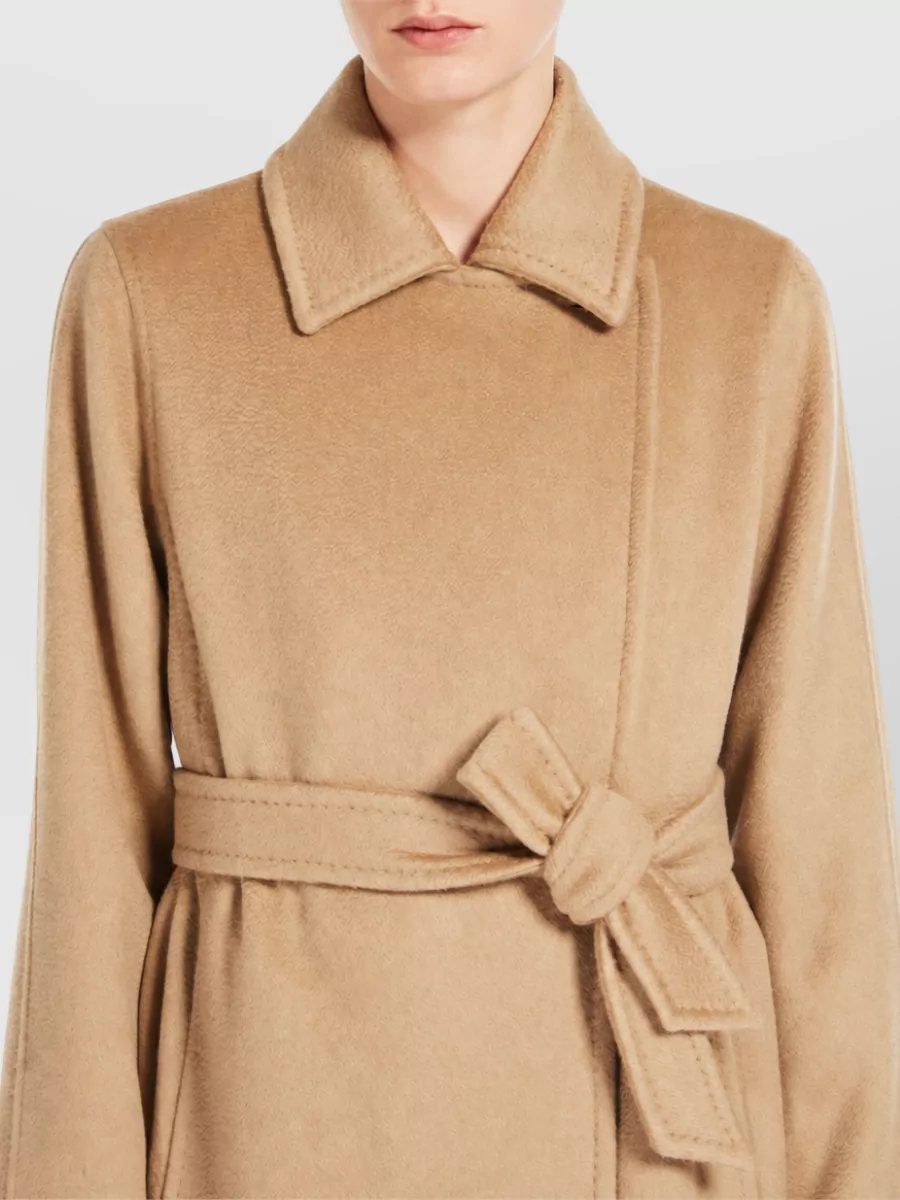 Max Mara Camel Hair Manuela Wrap Coat
