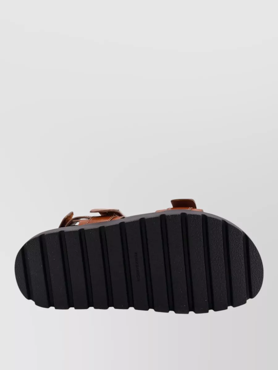 Tory Burch Flat Sandals Open Toe Rubber Sole