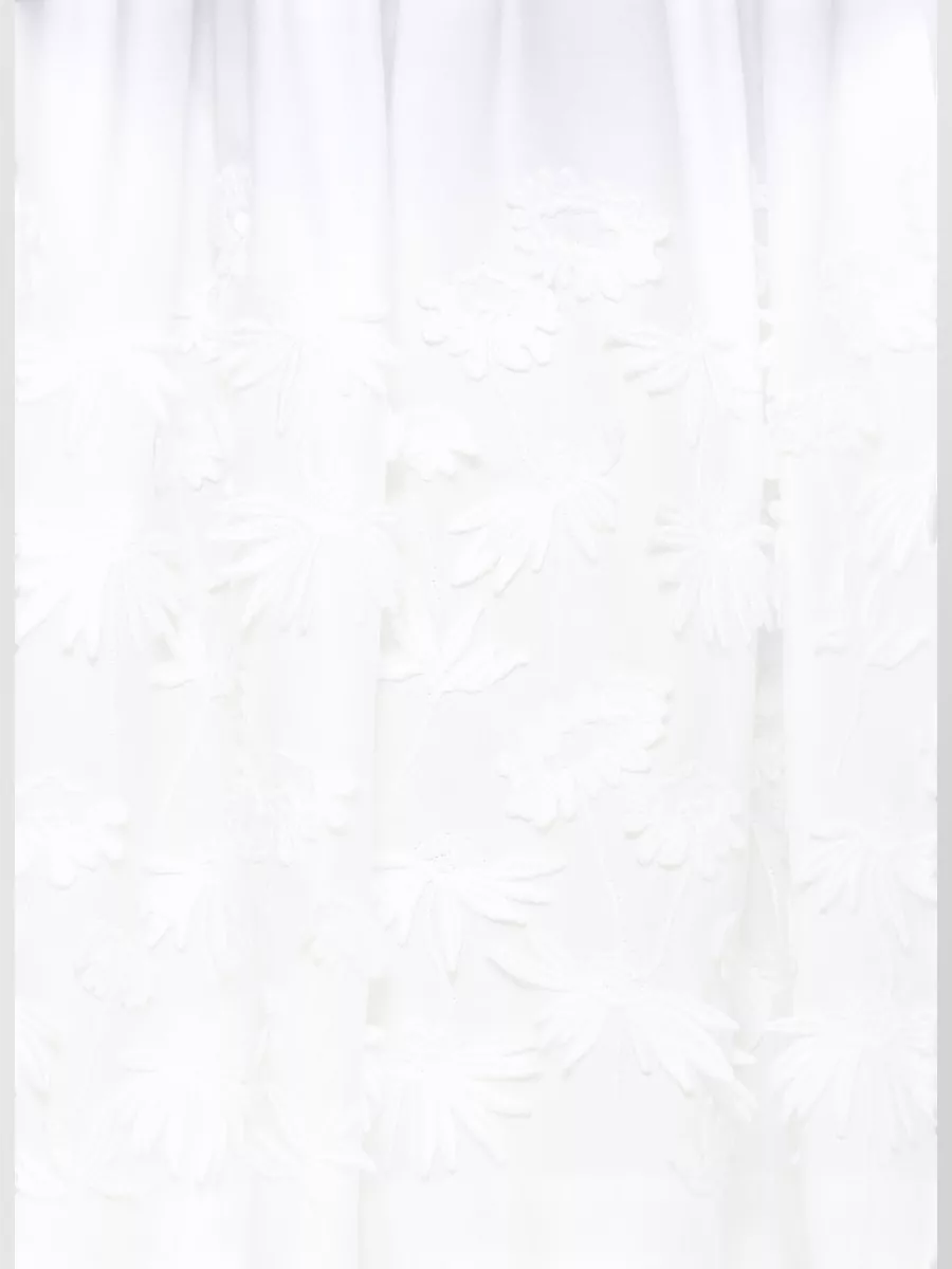Parosh Cotton Sleeveless Embroidered Knee-Length Dress