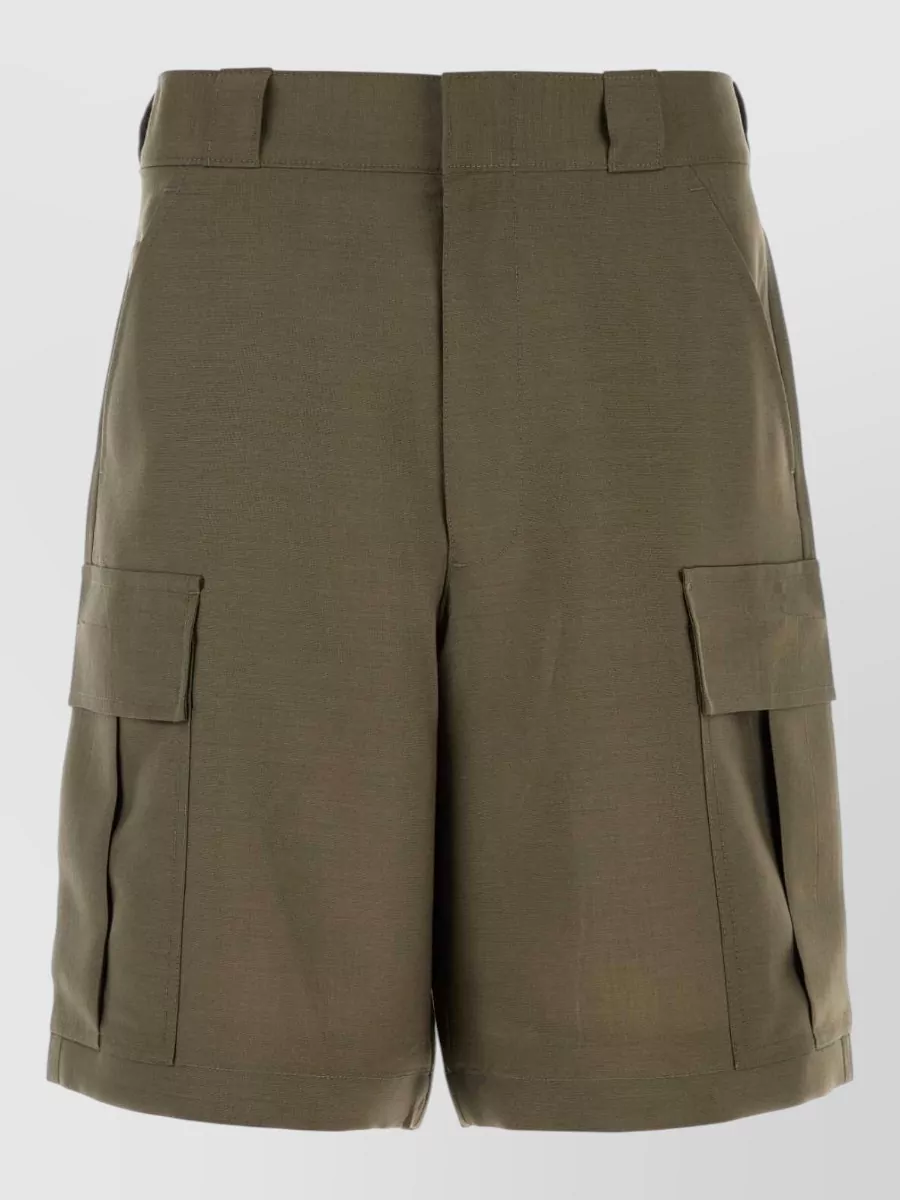 Prada Mohair cargo bermuda shorts
