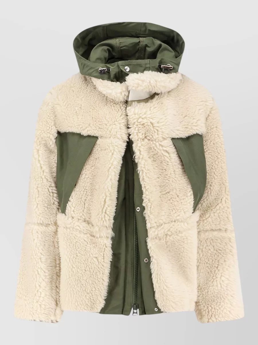 Sacai shearling puffer jacket