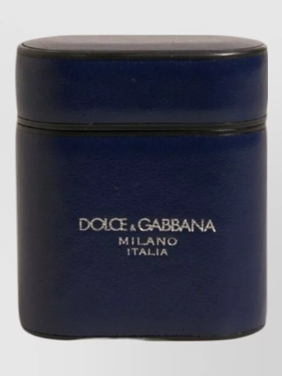 Dolce&Gabbana leather logo print airpods case