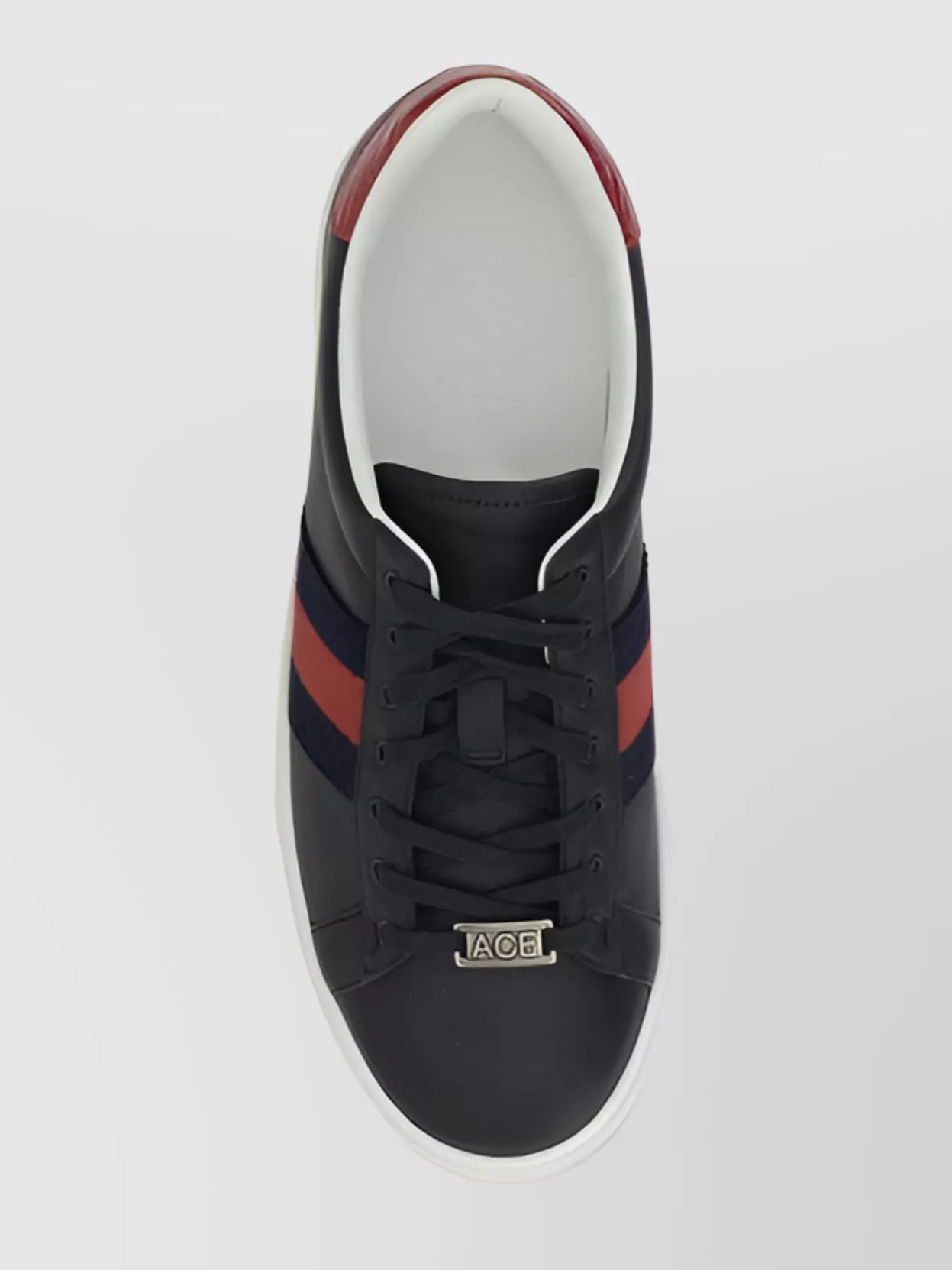 Gucci Leather Sneakers Slanted Bands