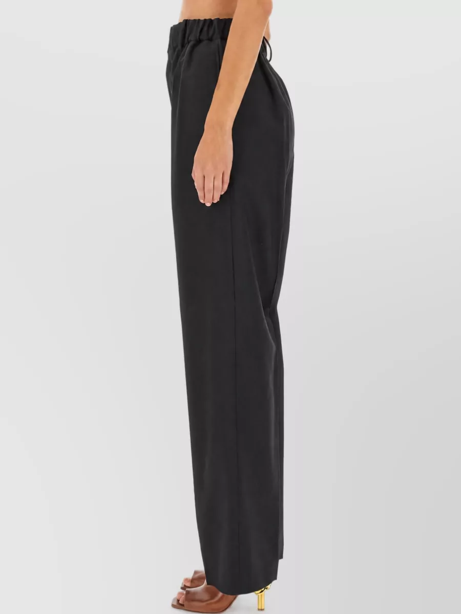 Bottega Veneta Wool High-Rise Wide-Leg Trousers