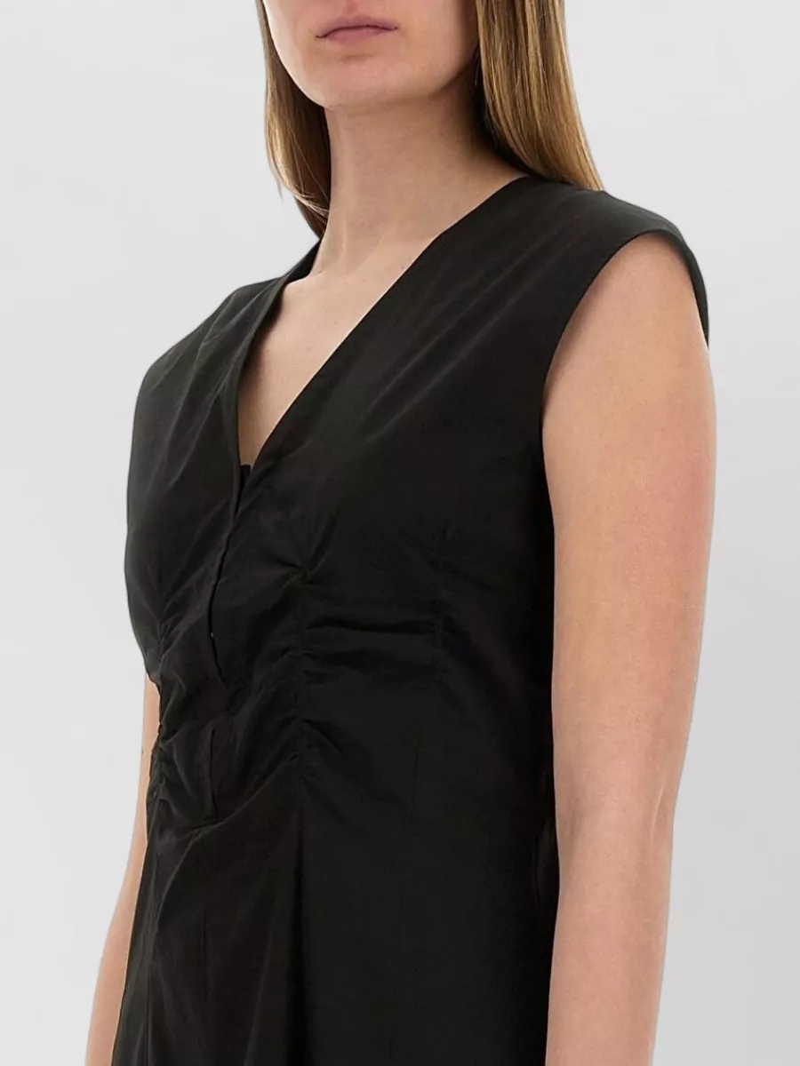 Alysi Cotton Poplin Midi Dress