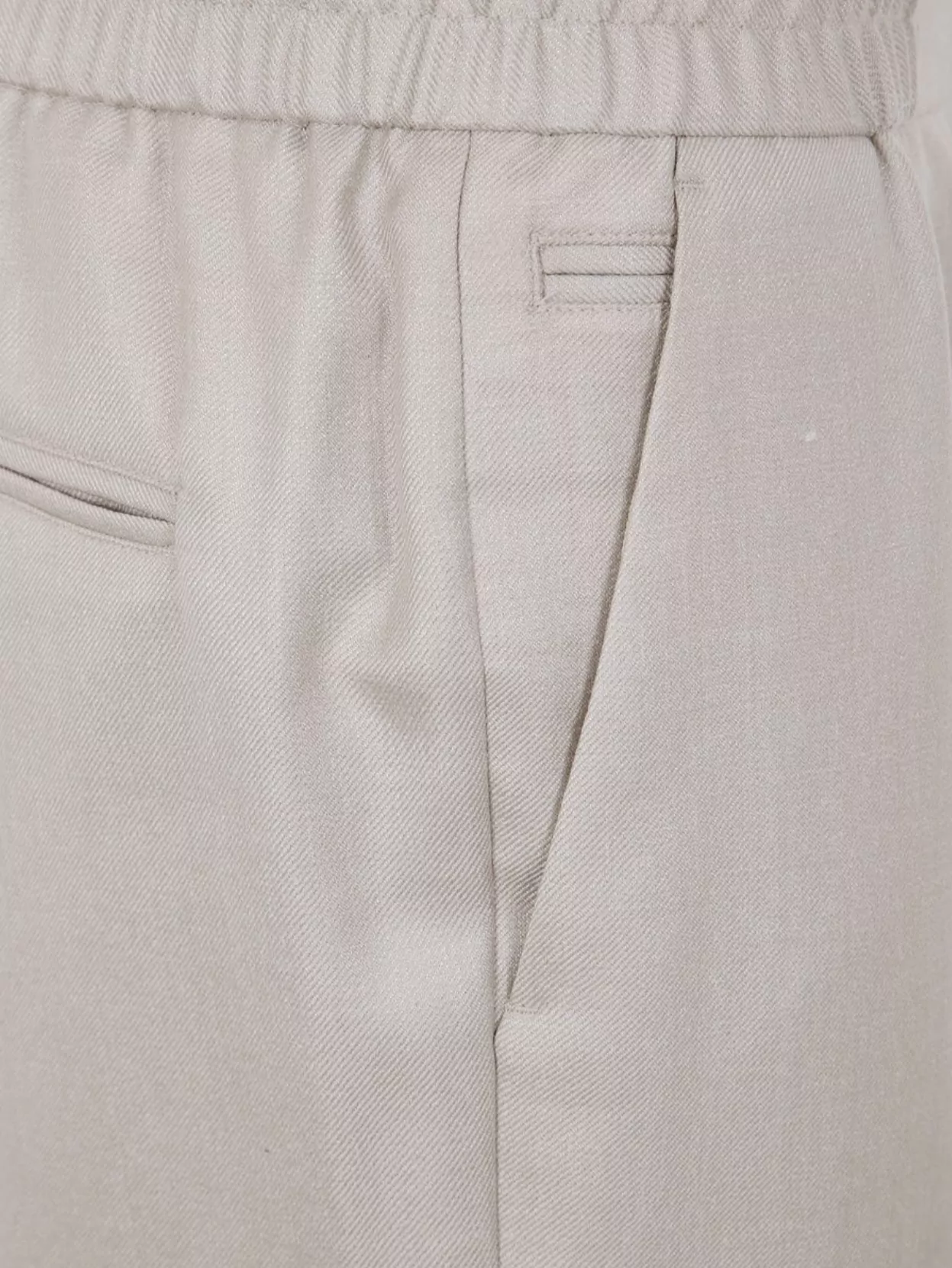 Paul Smith Men's Trousers Elastic Waistband In Neutral