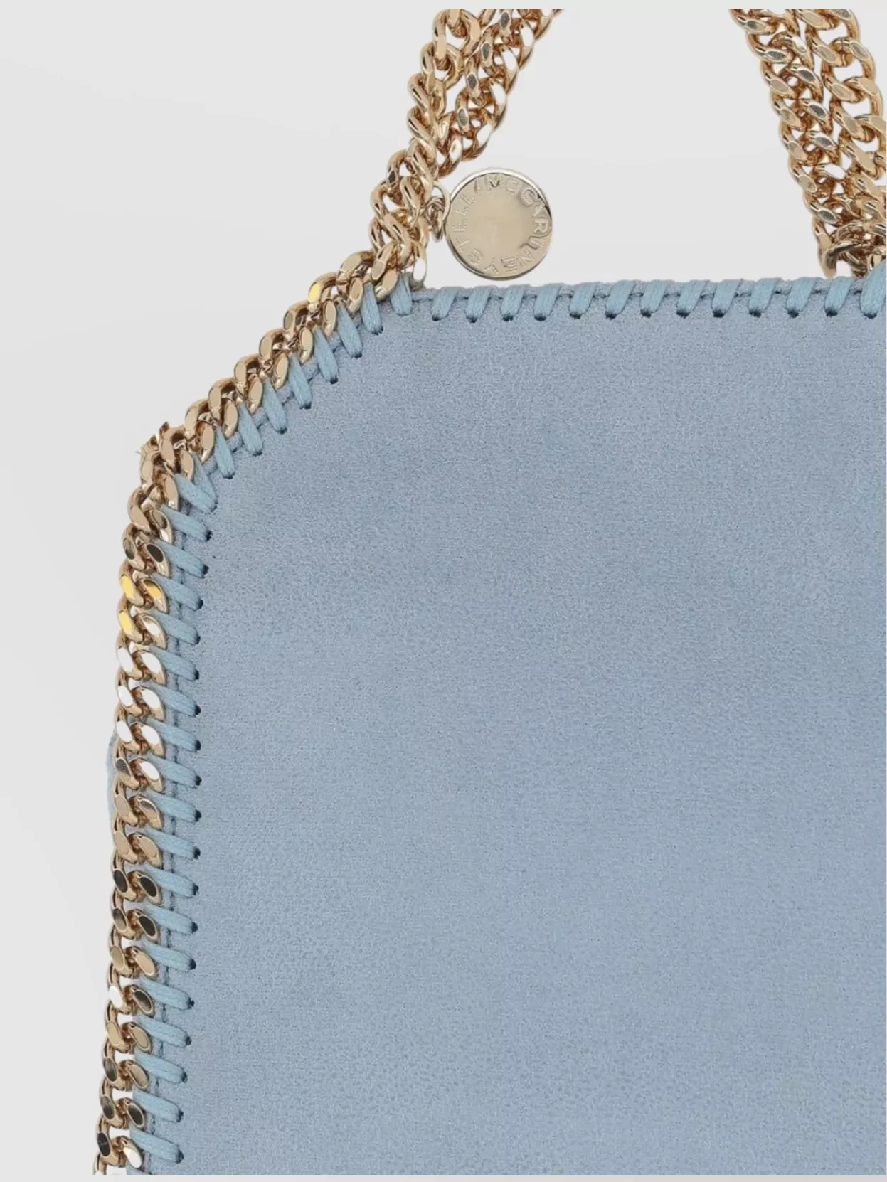 Stella Mccartney Mini Tote Eco Shaggy Deer Light Gold Chain