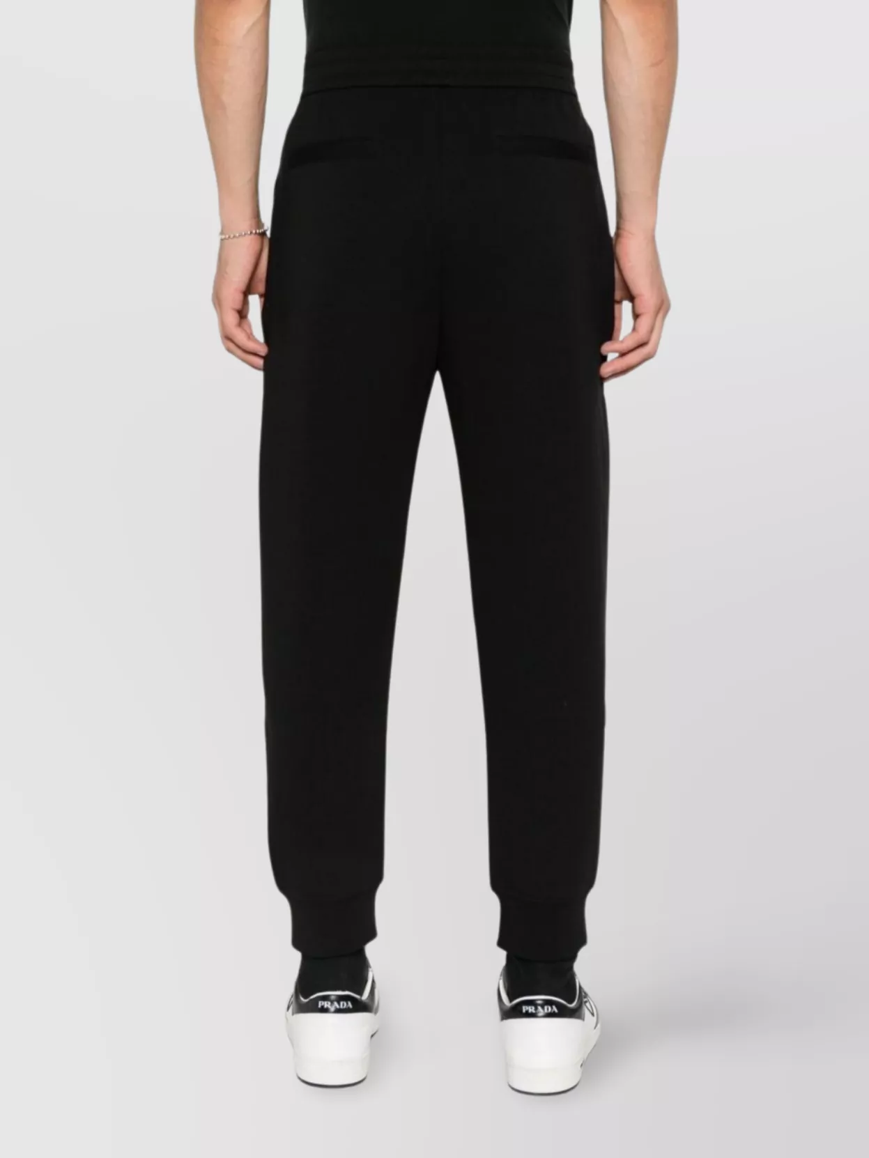 Emporio Armani Elastic Waistband Cotton Blend Sweatpants