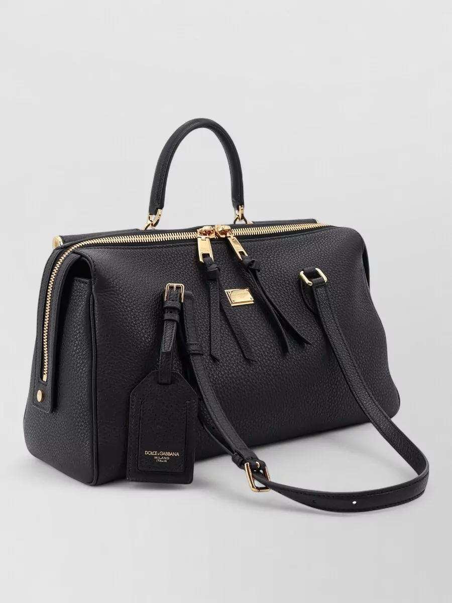 Dolce&Gabbana Vittoria Leather Travel Bag