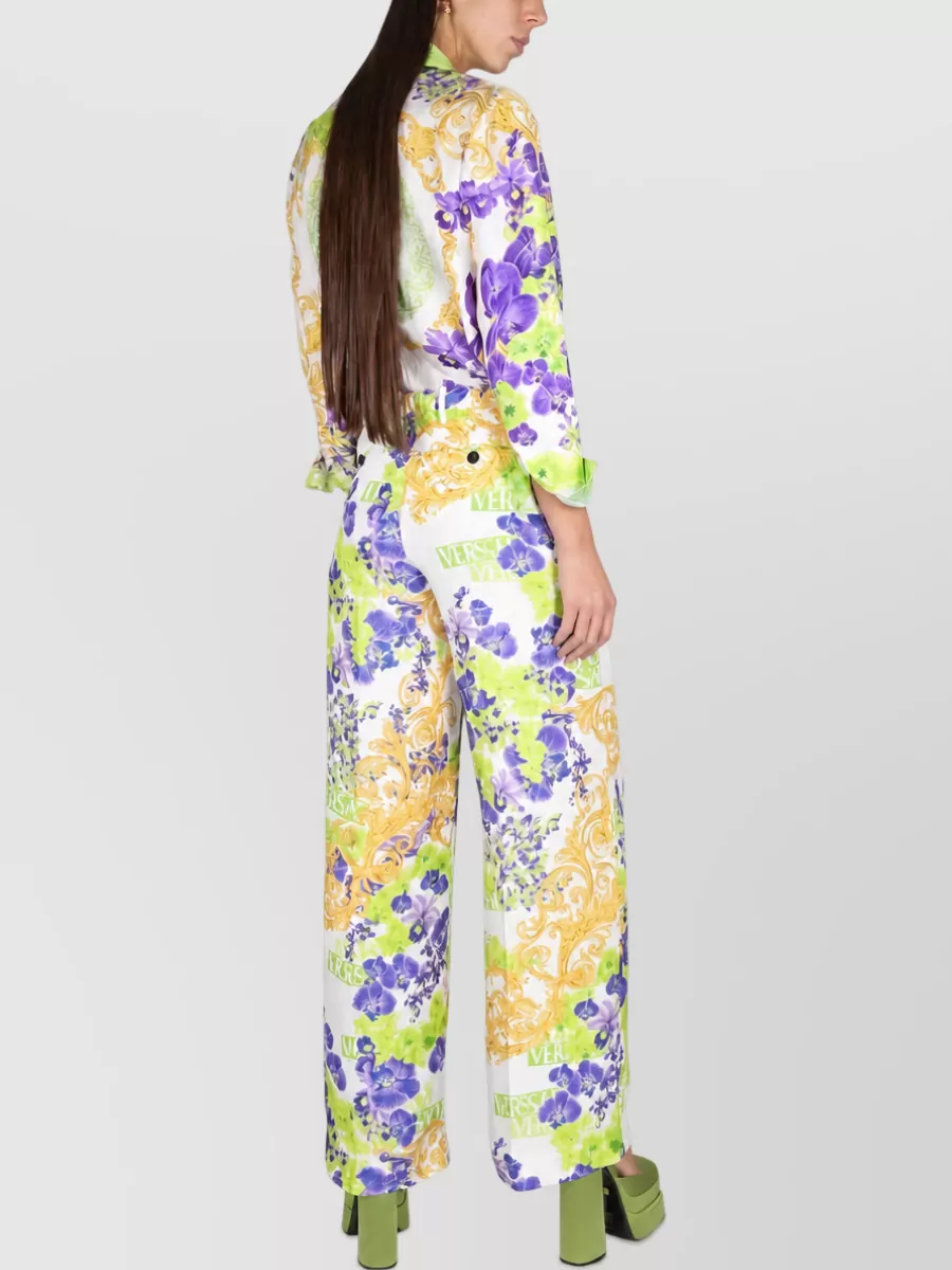 Versace Baroque Wide-Leg Trousers