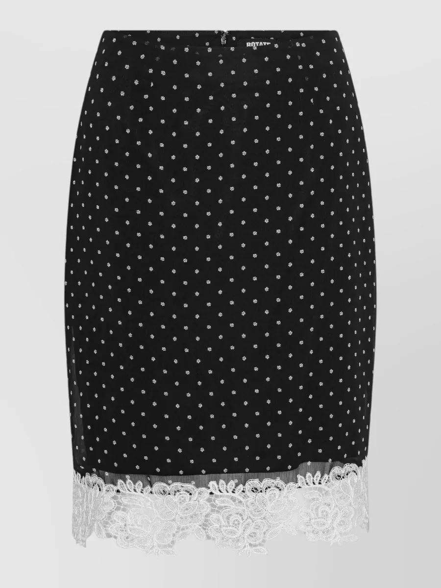 Rotate floral lace pencil skirt