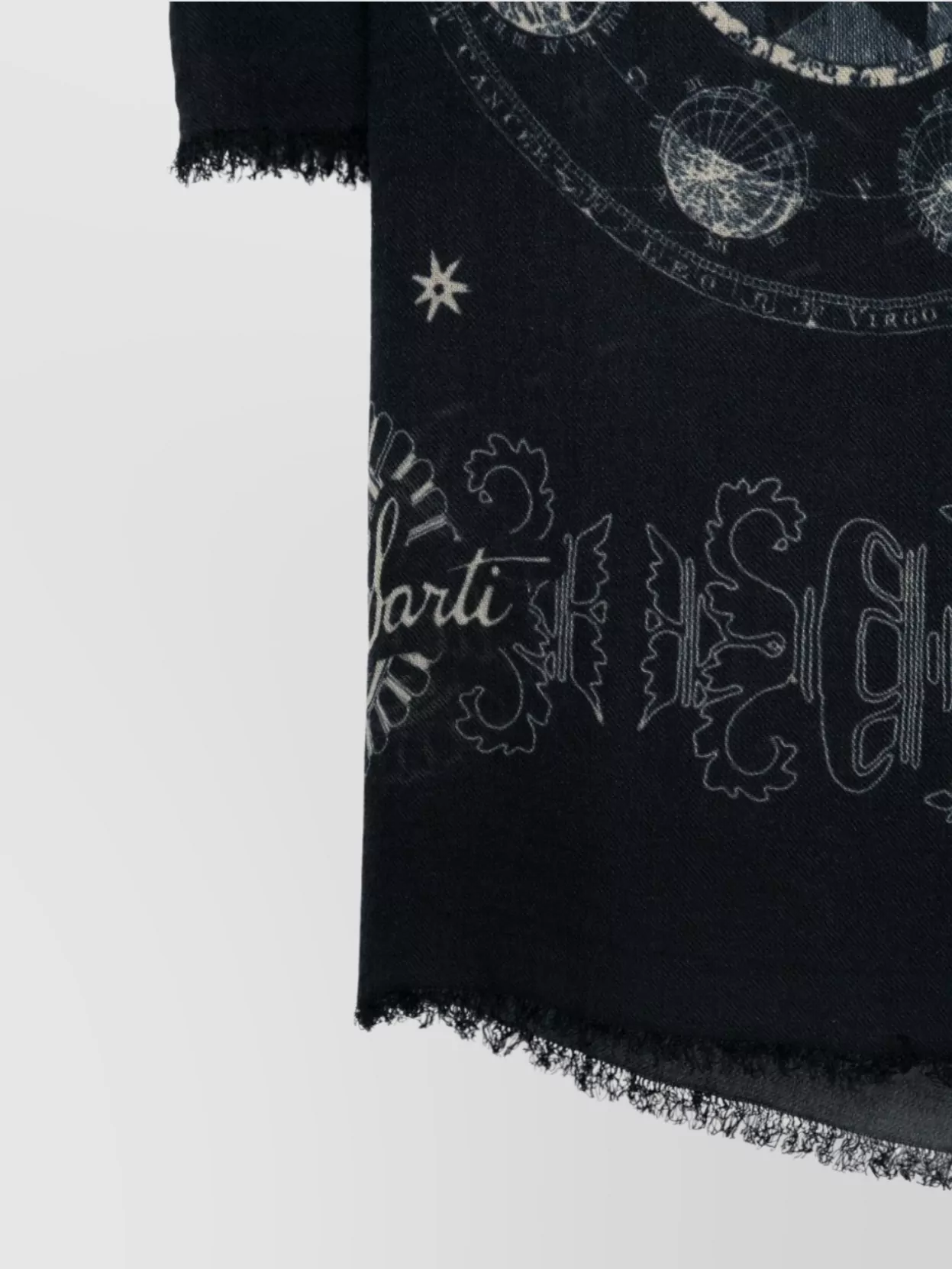Faliero Sarti Zodiac Pattern Rectangular Scarf In Multi