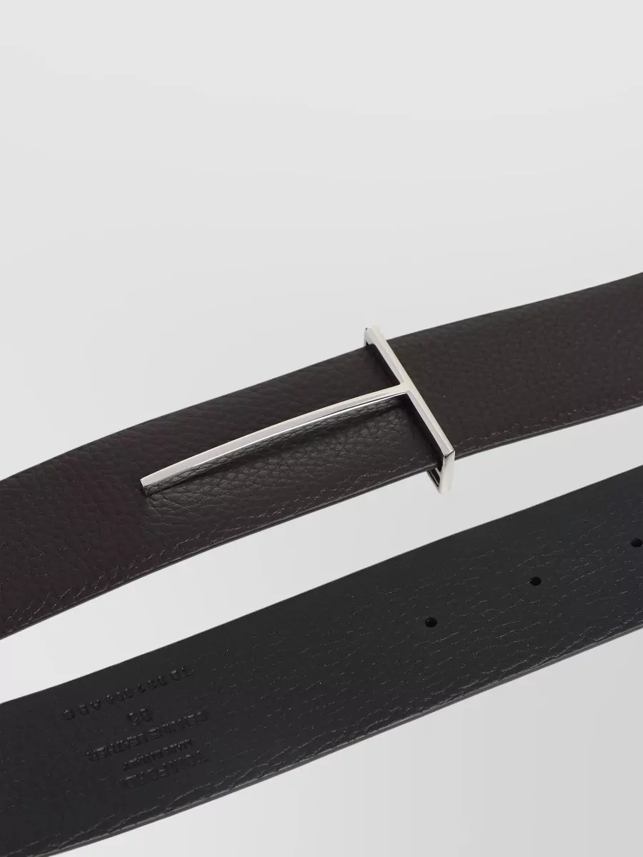 Tom Ford Textured Leather Belt Narrow Structured Silhouette