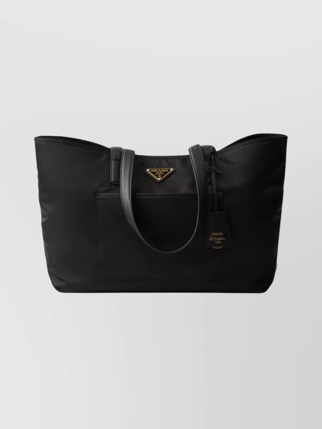 Prada Medium Tote Bag With Re-nylon And Leather