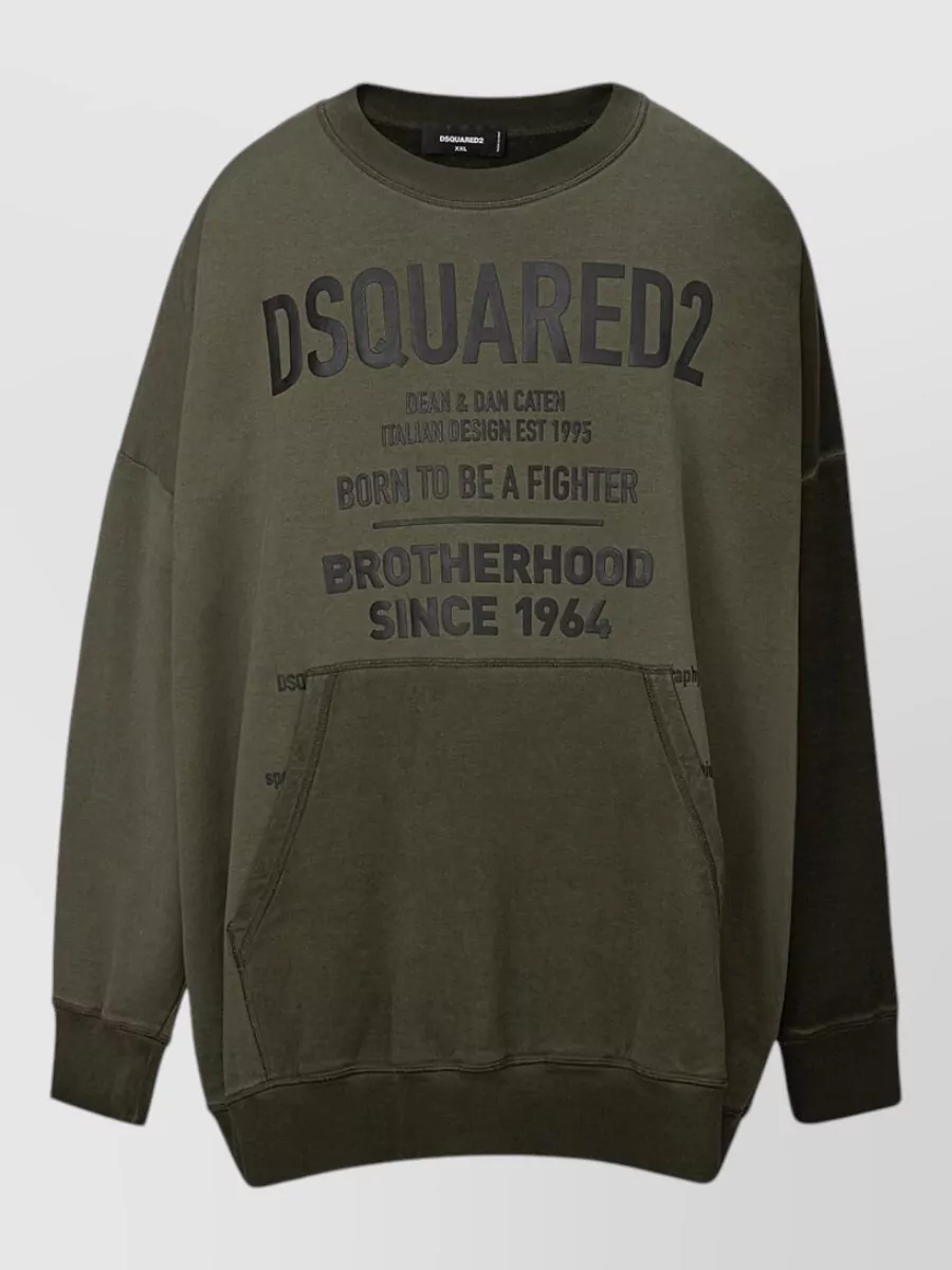 Dsquared2 cotton oversized logo-print t-shirt