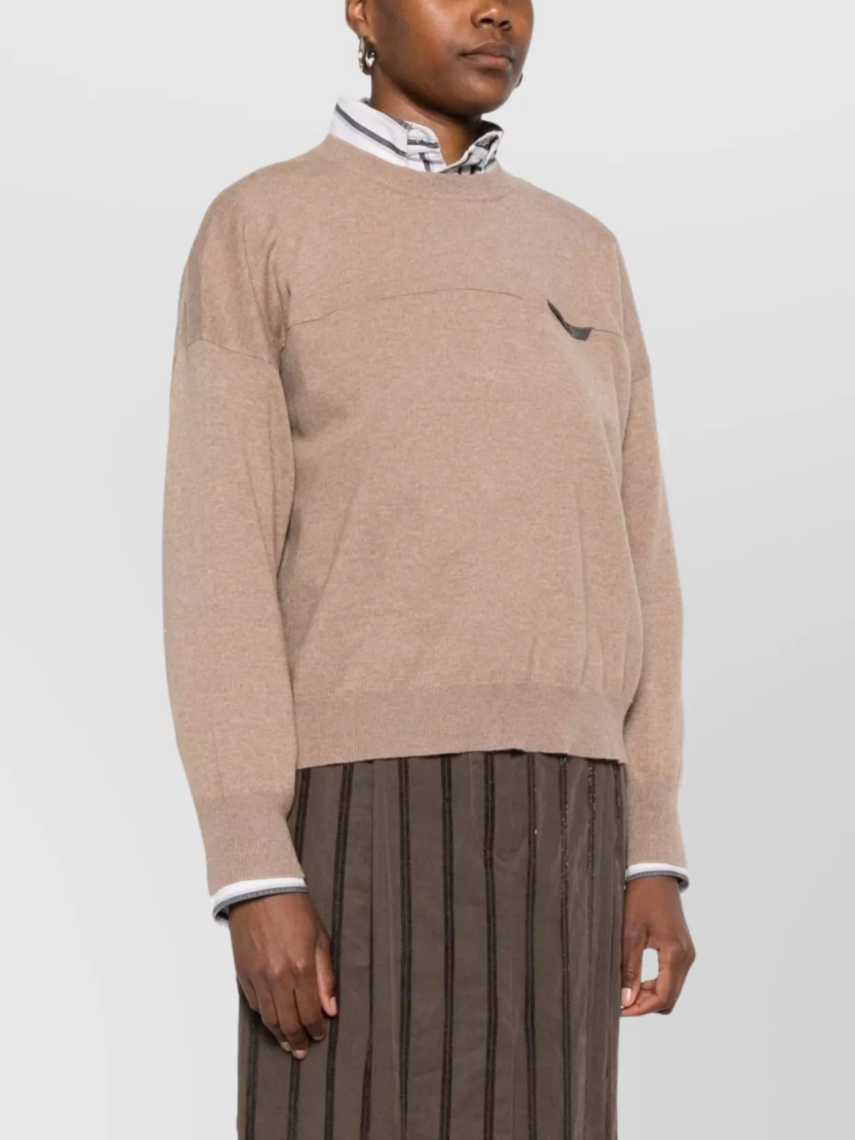 Brunello Cucinelli Cashmere Crewneck Long-Sleeve Jumper
