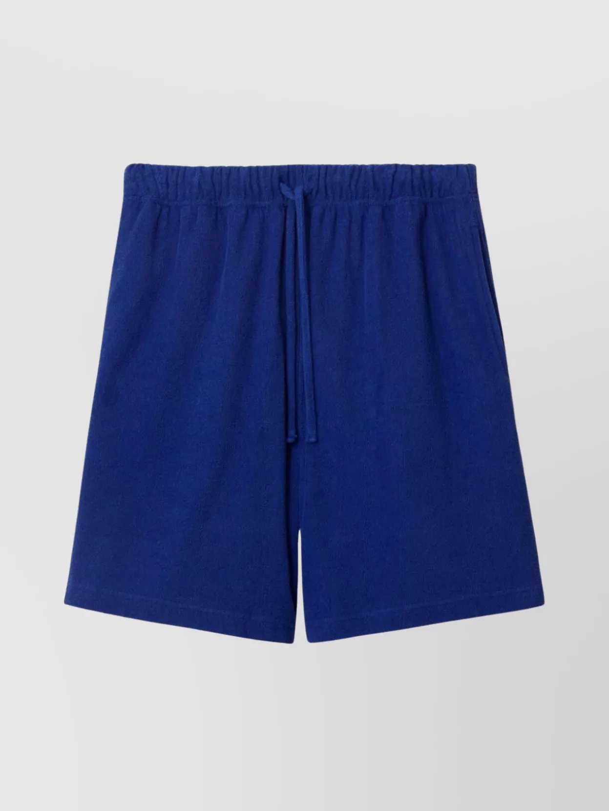 Shop Burberry Adjustable Waistband Towelling Shorts