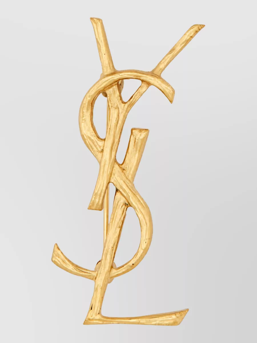 Saint Laurent Brass Brooch