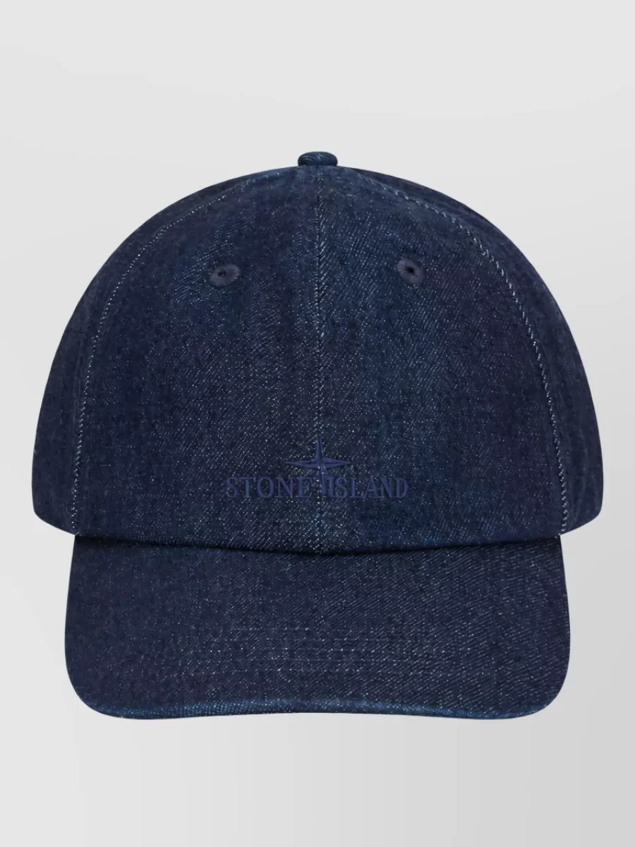 Stone Island denim baseball cap
