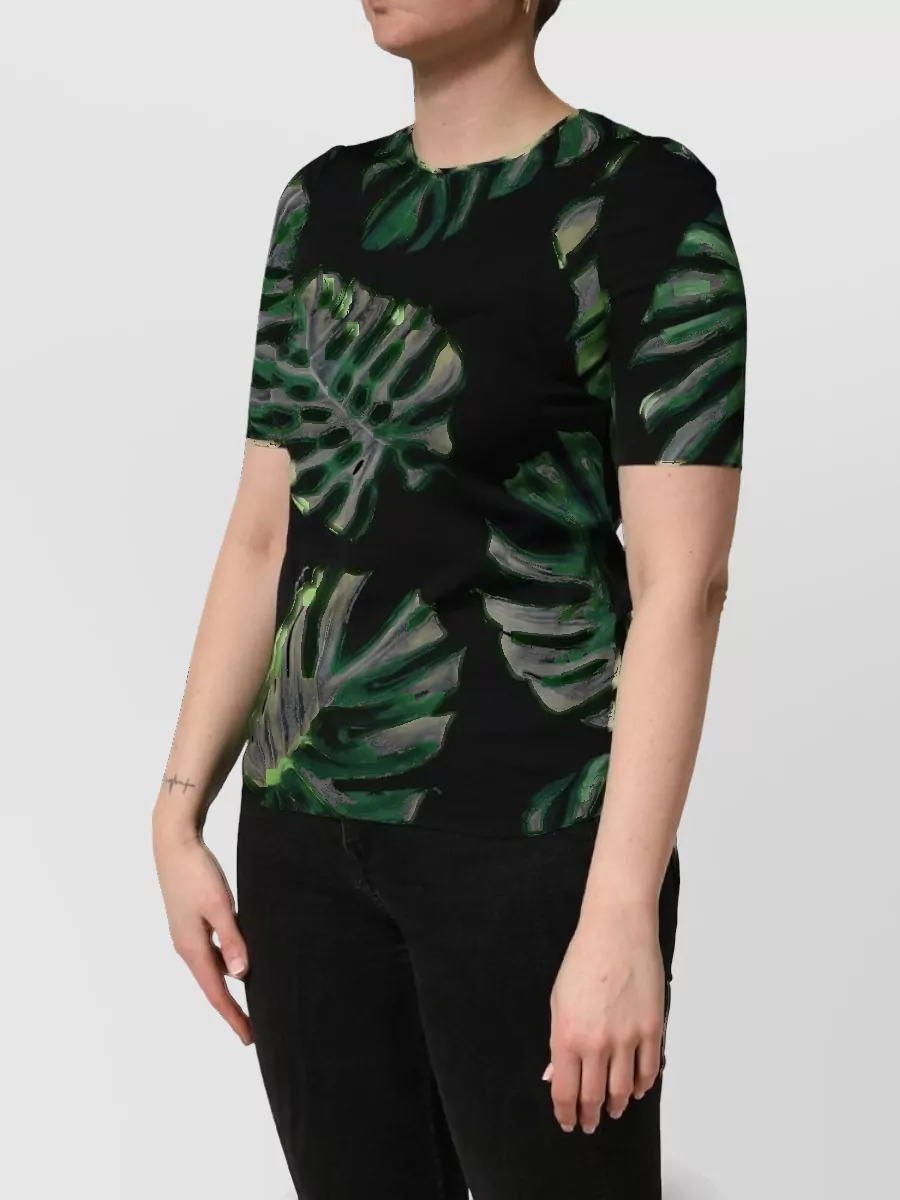 Dolce&Gabbana Silk Philodendron Print Blouse