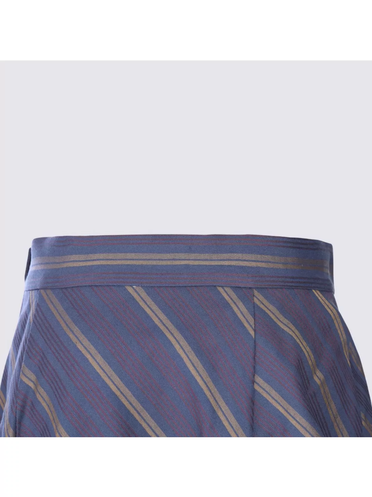 Vivienne Westwood Midi Skirt With Draped Detail And Stripes