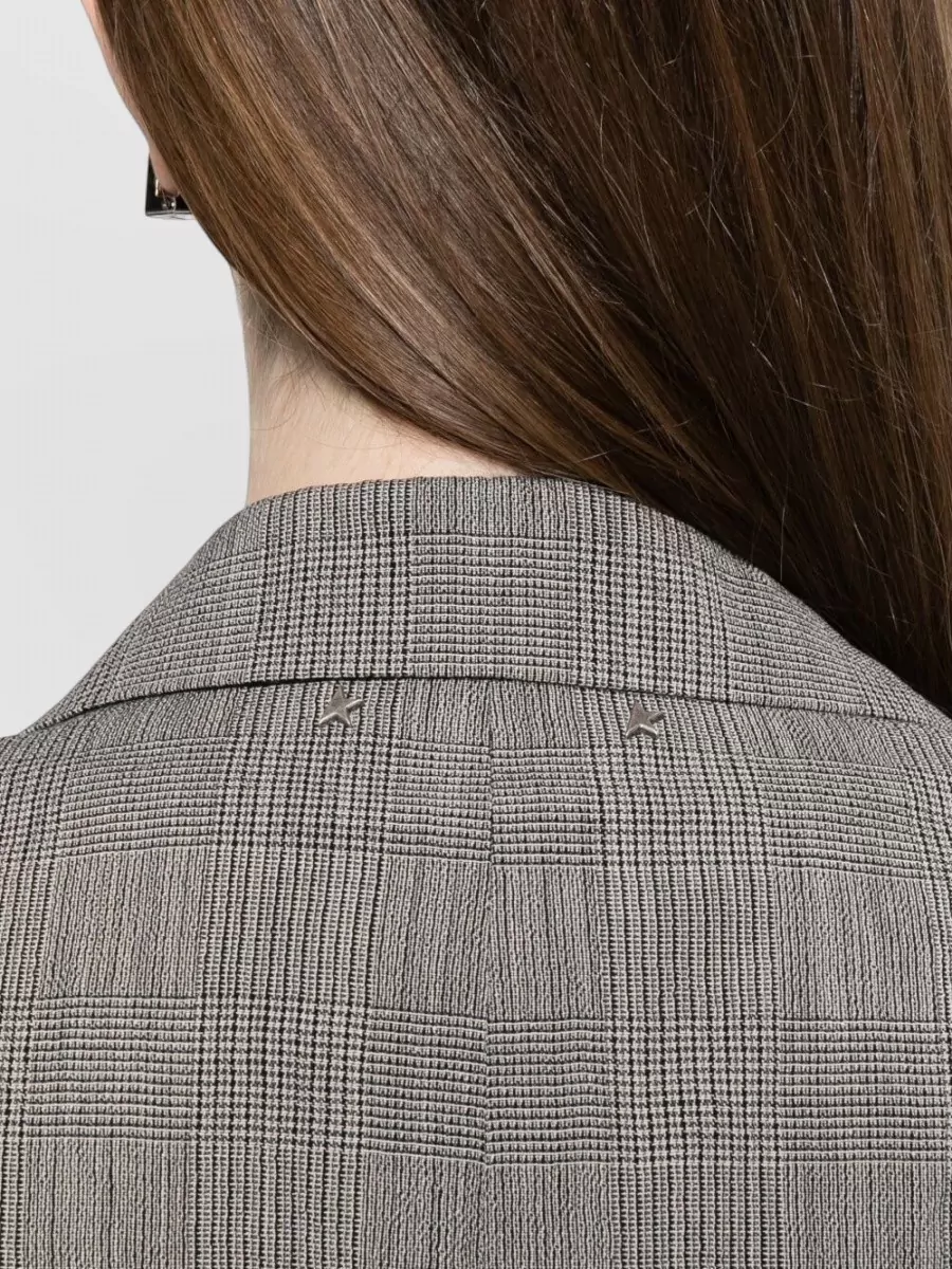 Golden Goose Virgin Wool Checked Single-Breasted Blazer