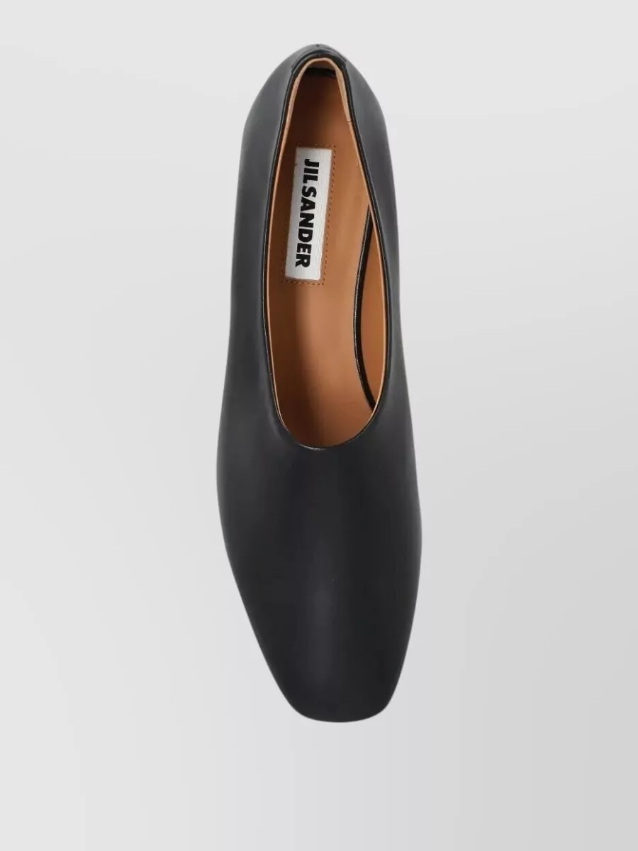 Jil Sander Leather Ballerina Flats