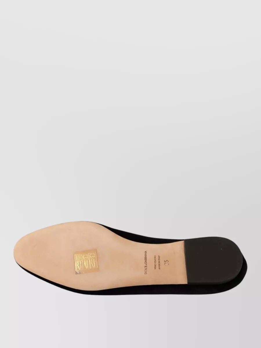 Dolce&Gabbana Leather Slip-On Slippers